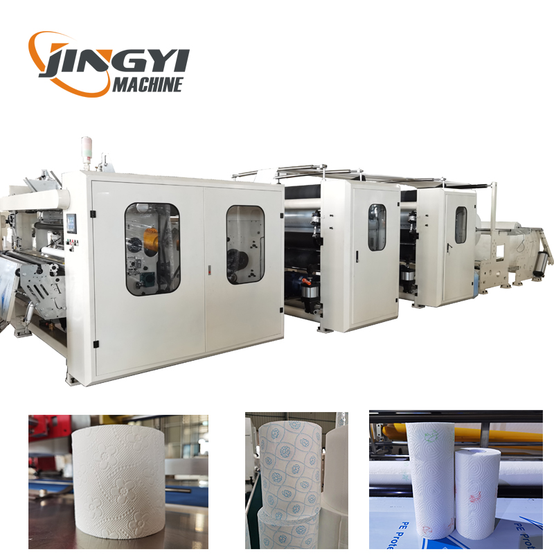 Línea de producción automática de papel higiénico automático de 2800 mm con CE